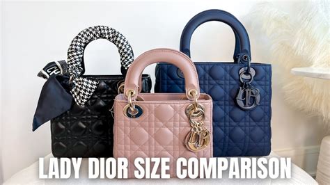 dior small lady bag|lady dior small vs medium.